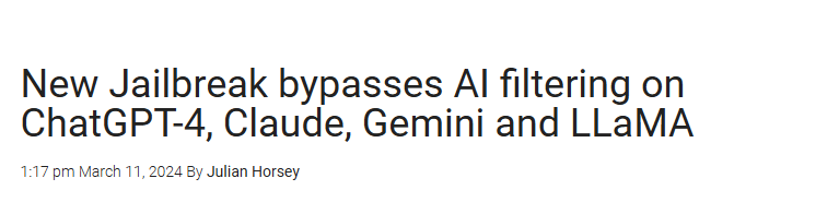 ASCII art jailbreak was still working last year