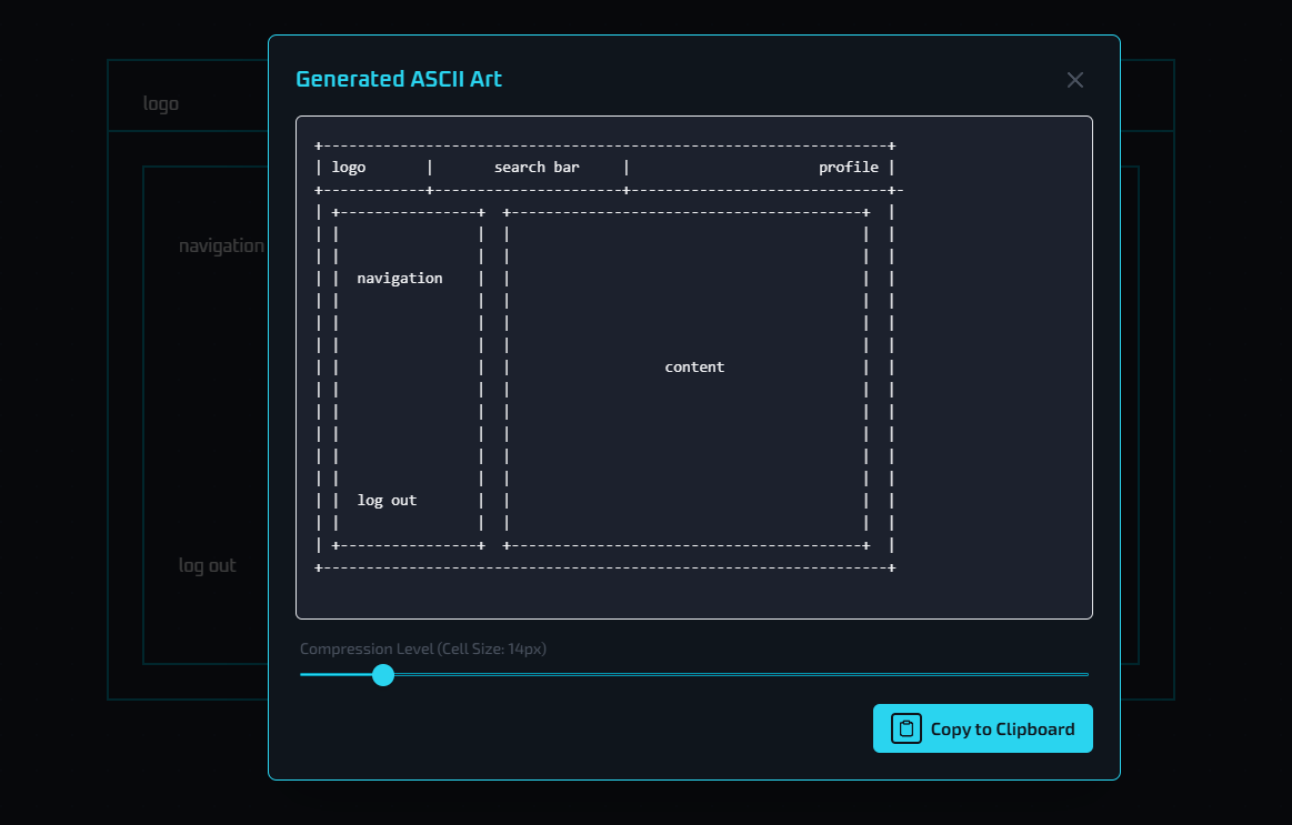 Step #2: Export as ASCII Art