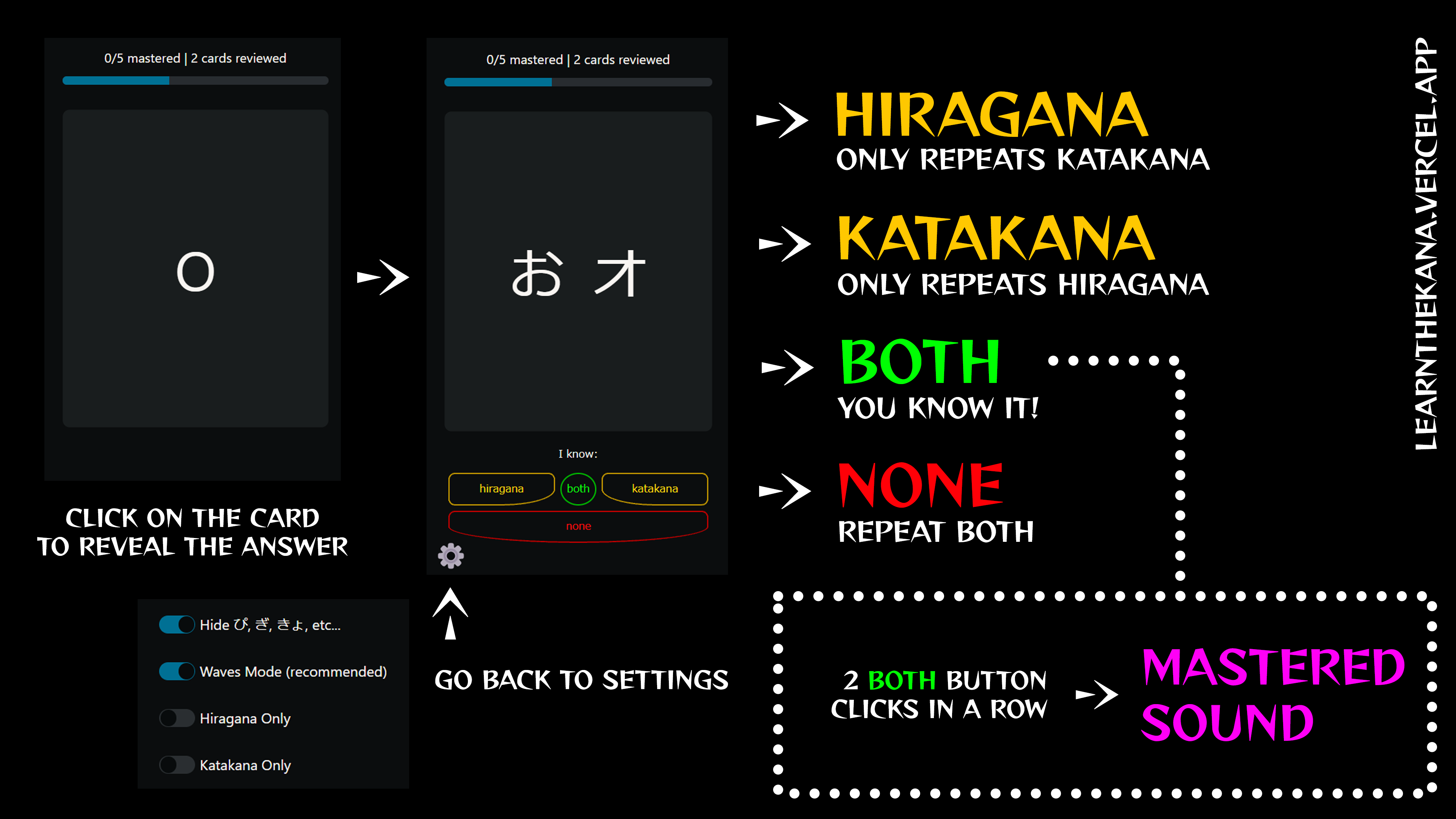 Learn The Kana Web App